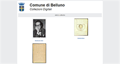 Desktop Screenshot of collezioni.comune.belluno.it
